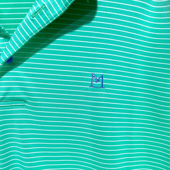 Peter Millar Summer Confort Mens Performance Golf Polo Shirt Green men’s M - Picture 2 of 5